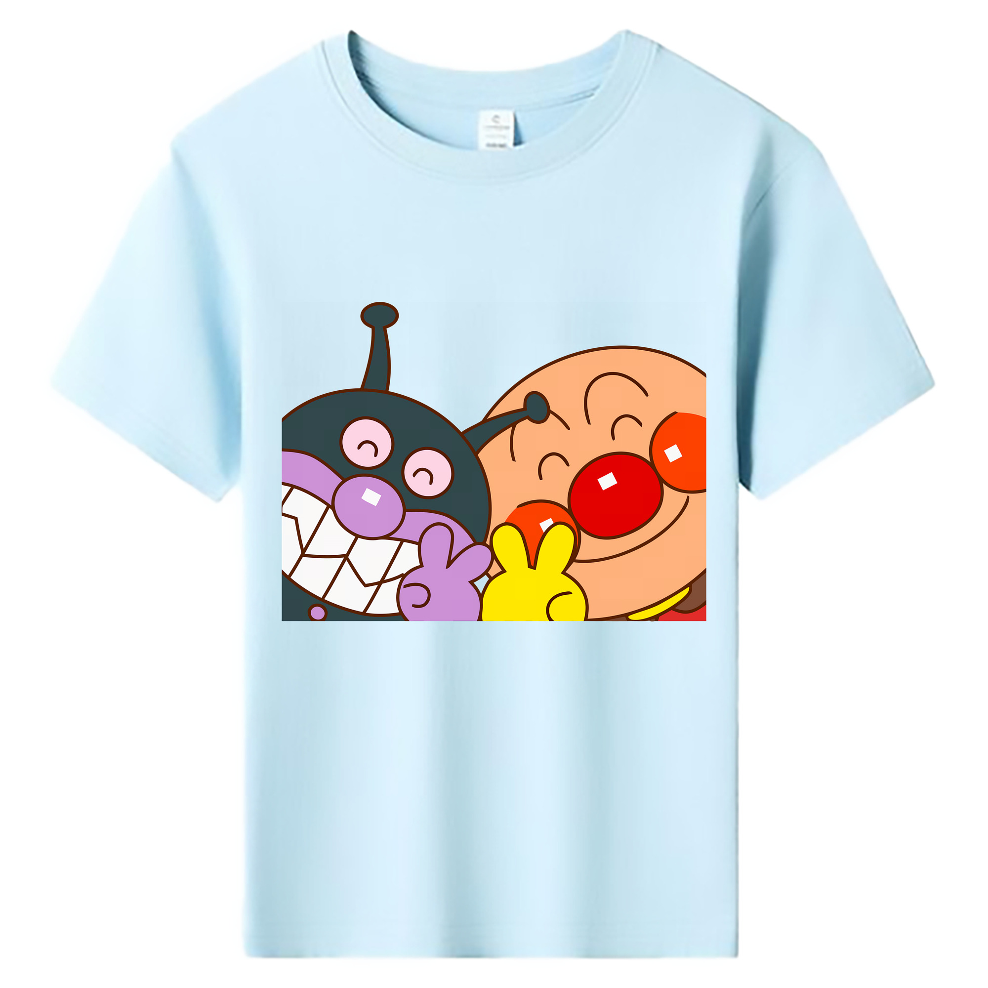 （画像用） アンパンマン Anpanman 綿100％キッズTシャツ（フロントプリント）